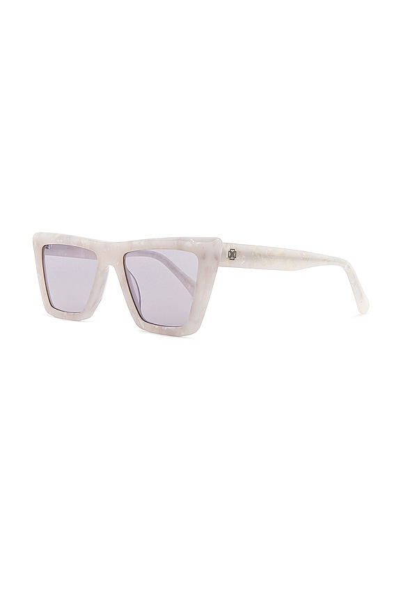 view 2 of 3 Brooklyn Sunglasses in White Marble