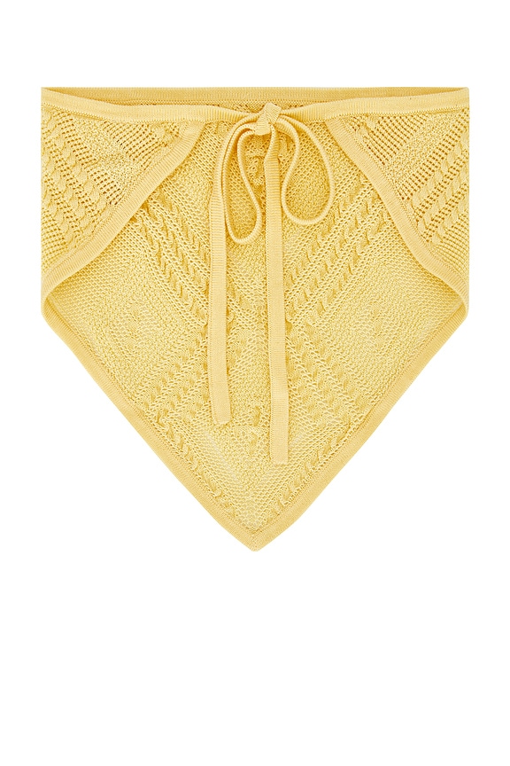 view 2 of 2 Crochet Bandana in Lemondrop