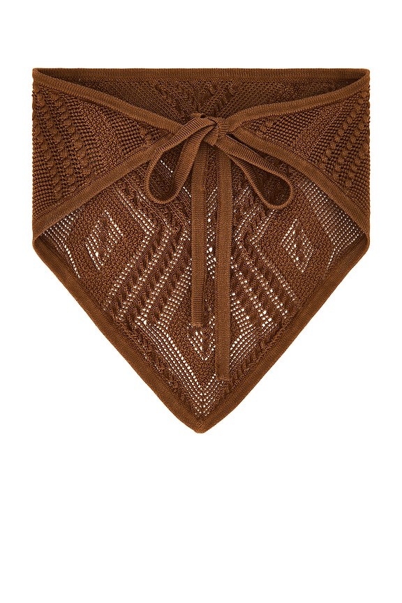 view 2 of 2 Crochet Bandana in Almond