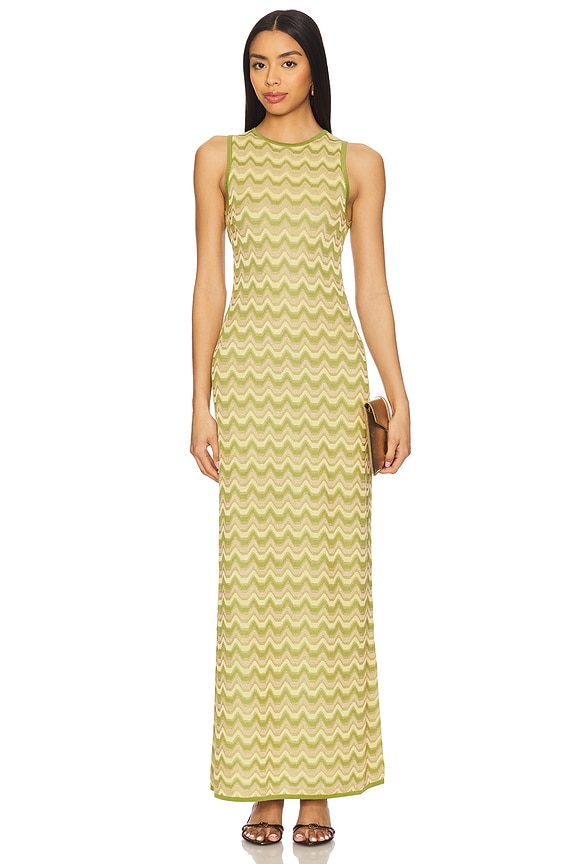 view 2 of 5 ROBE DALIA in Pistachio Stripe