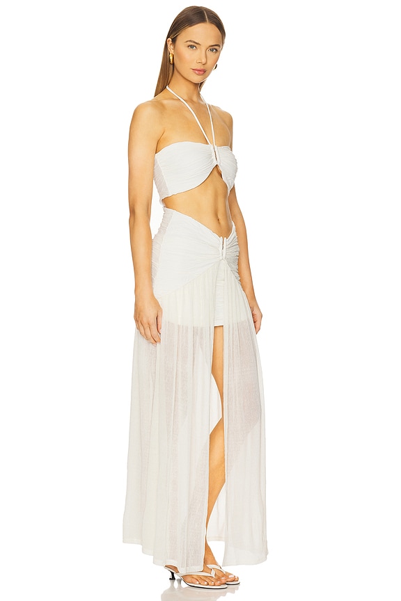 view 2 of 4 VESTIDO CADEE in Cream Crinkle