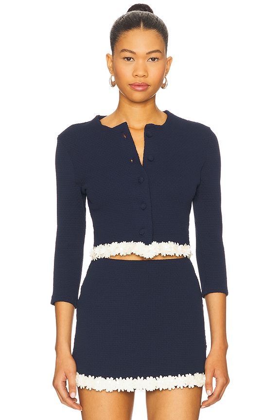 view 2 of 6 HARLAN 자켓 in Textured Navy