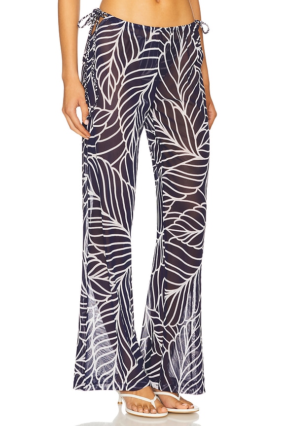 view 2 of 6 PANTALON OLLIE in Navy Palm