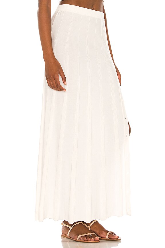 view 2 of 4 ASTER 미디 스커트 in Off White