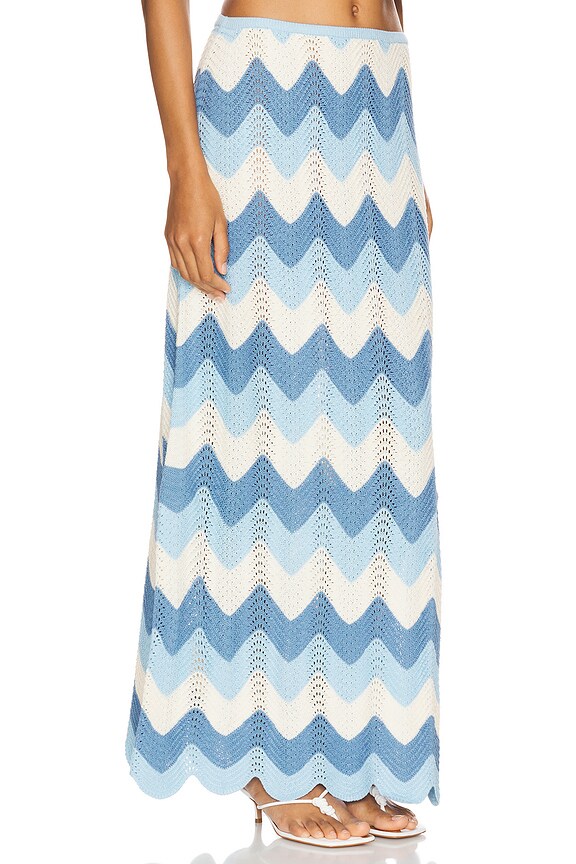 view 2 of 7 Sia Skirt in Aqua
