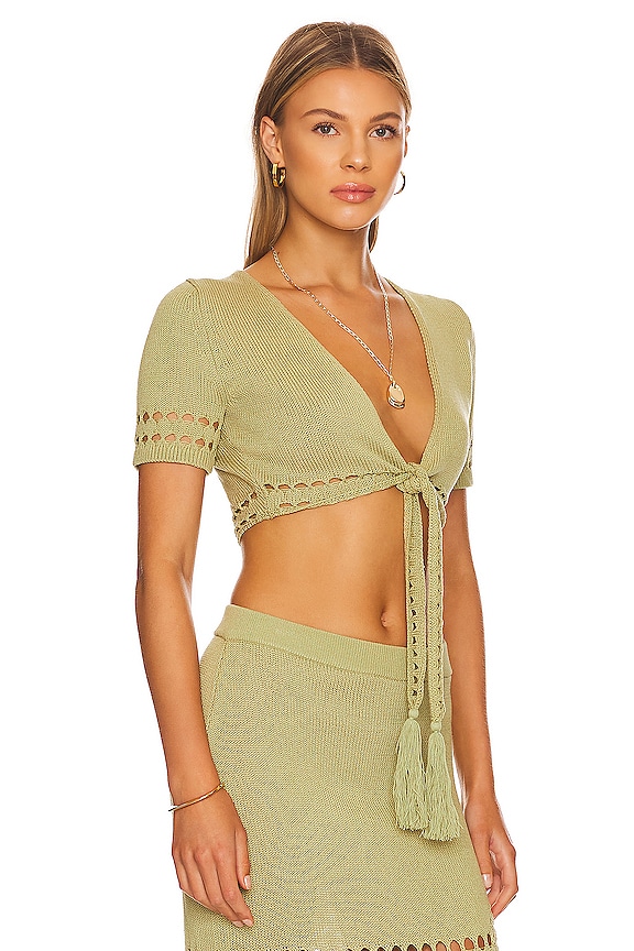 view 2 of 4 Nirvana Top in Sage