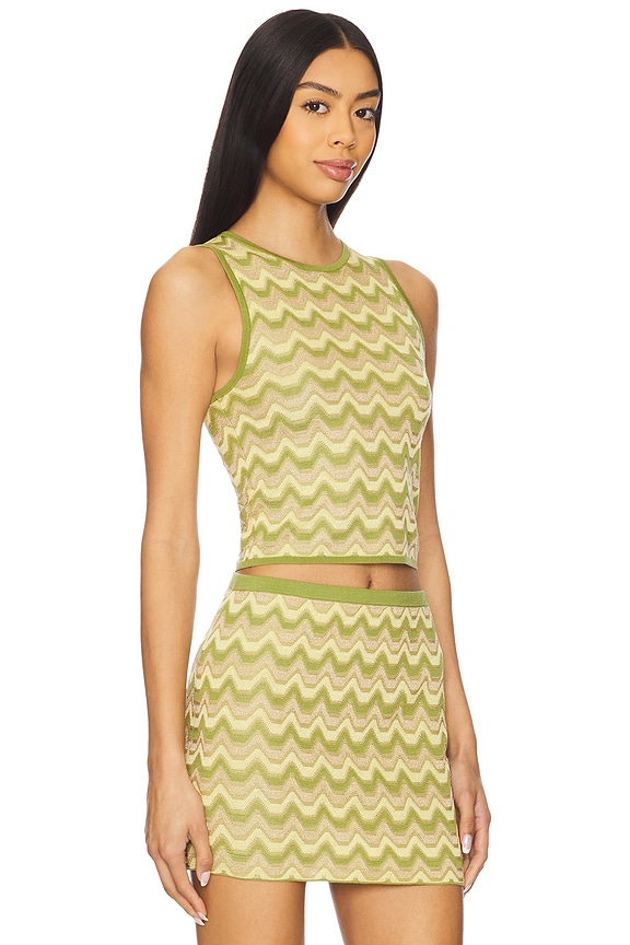 view 2 of 4 Lata Top in Pistachio Stripe