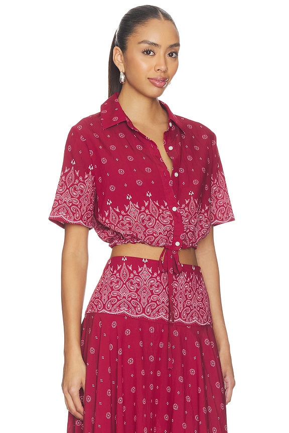 view 2 of 4 Rosie Top in Merlot
