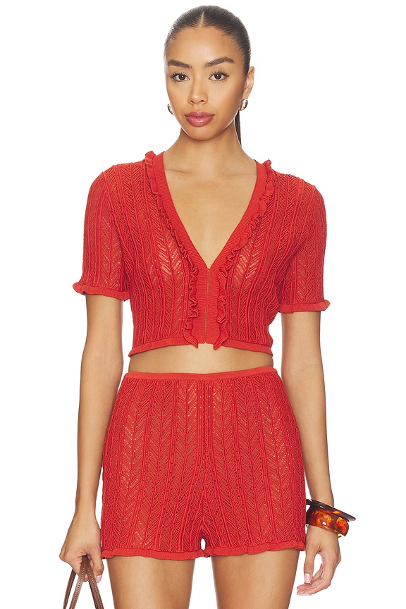 view 1 of 4 Charlene Top in Terracotta