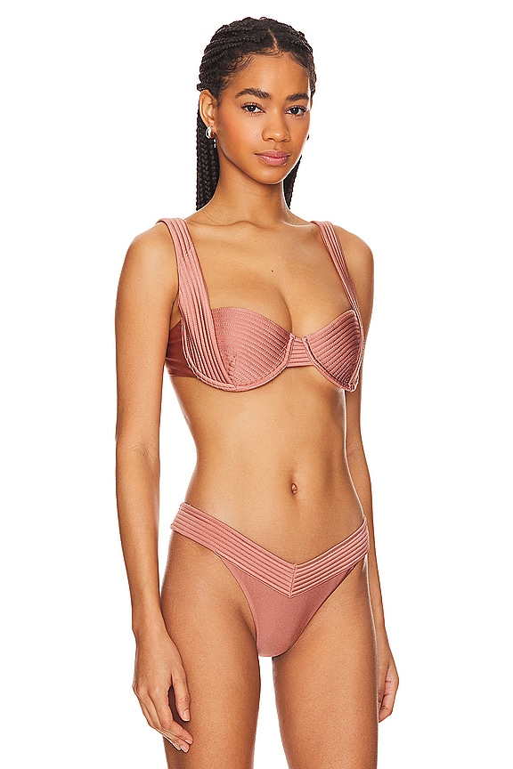 view 2 of 4 Rue Bikini Top in Primrose