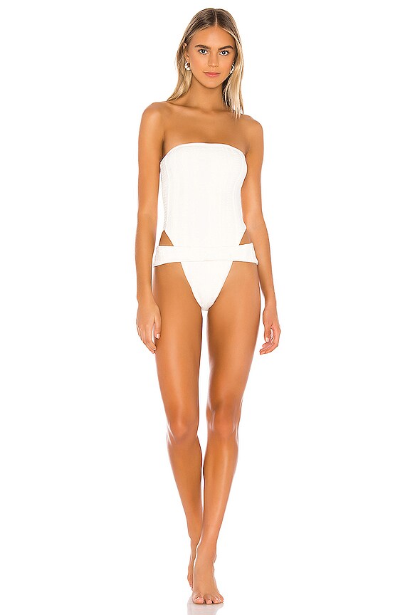 view 2 of 5 BAÑADOR AURORA in White Texture