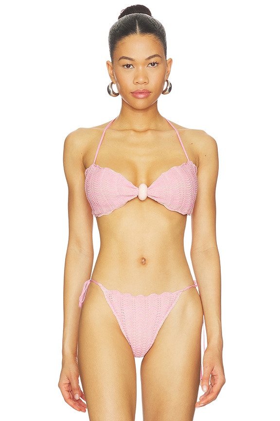 view 1 of 4 KYLA 홀터 비키니 탑 in Taffy