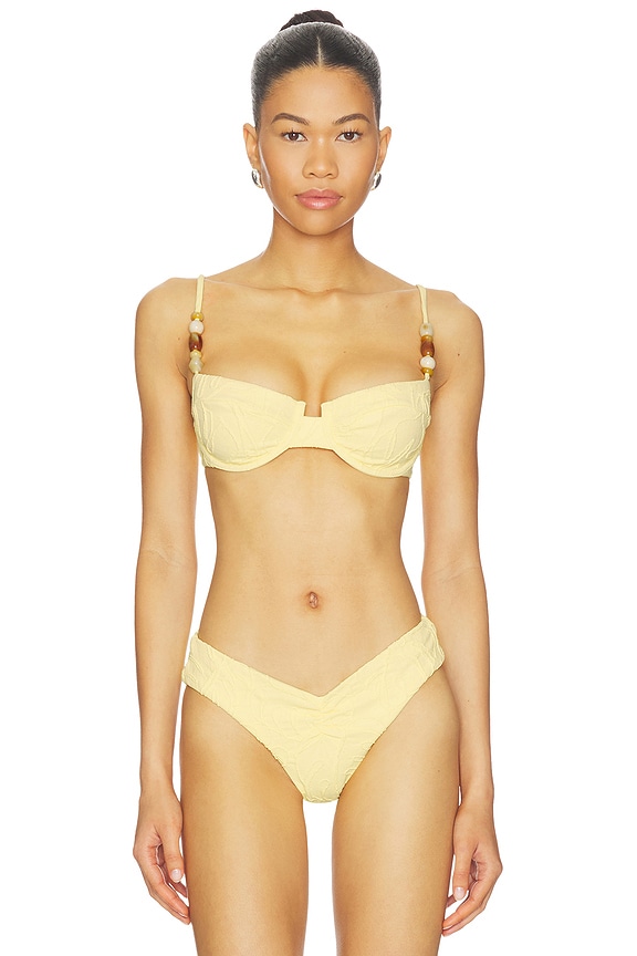 view 1 of 5 TOP BIKINI BANDA POPPY in Lemondrop
