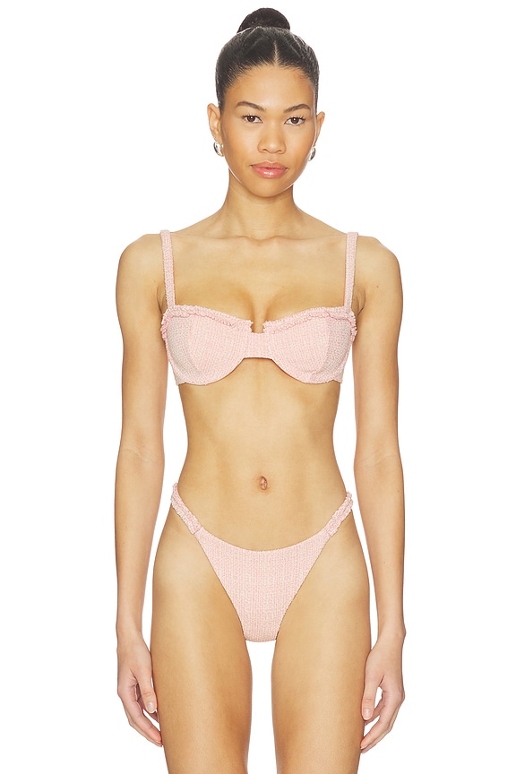 view 1 of 5 HAUT DE MAILLOT DE BAIN AVA in Rose Cream