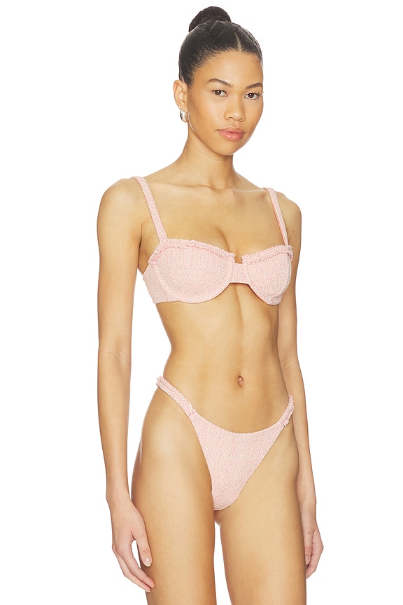 view 2 of 5 HAUT DE MAILLOT DE BAIN AVA in Rose Cream
