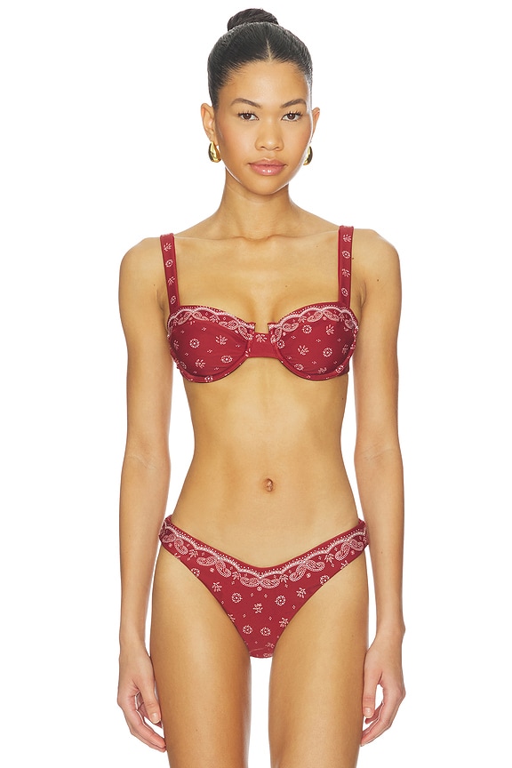 view 1 of 4 Lara Bikini Top in Merlot