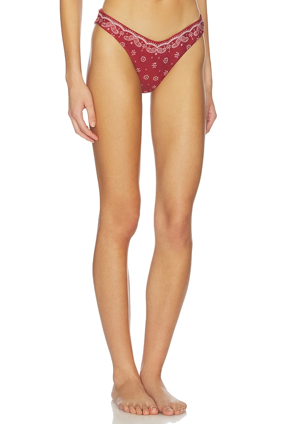 view 2 of 4 Larissa Bikini Bottom in Merlot