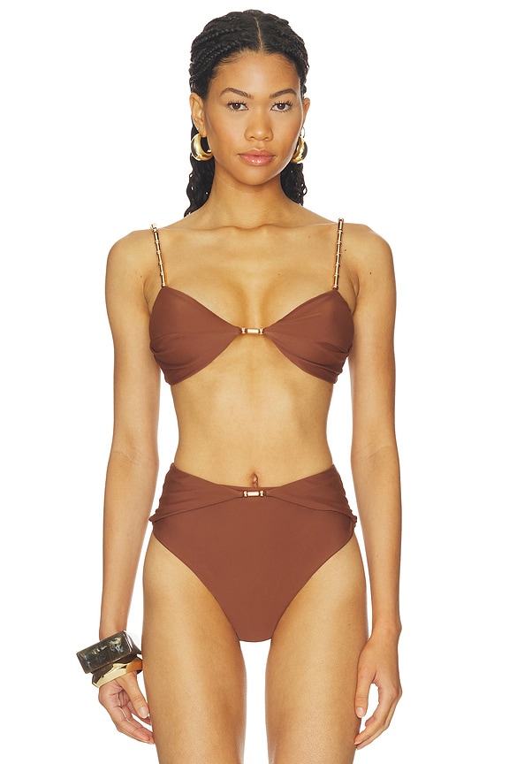 view 1 of 5 Emmie Bikini Top in Umber