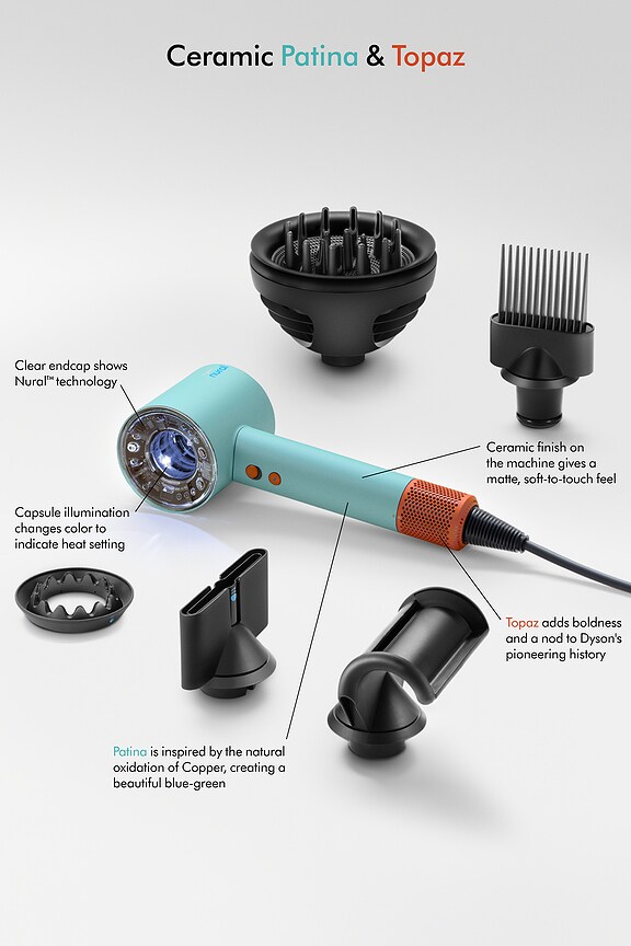 view 2 of 10 Supersonic Nural Hair Dryer in Patina & Topaz