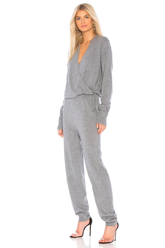 view 2 of 4 Norica Cashmere Jumpsuit in Heather Grey