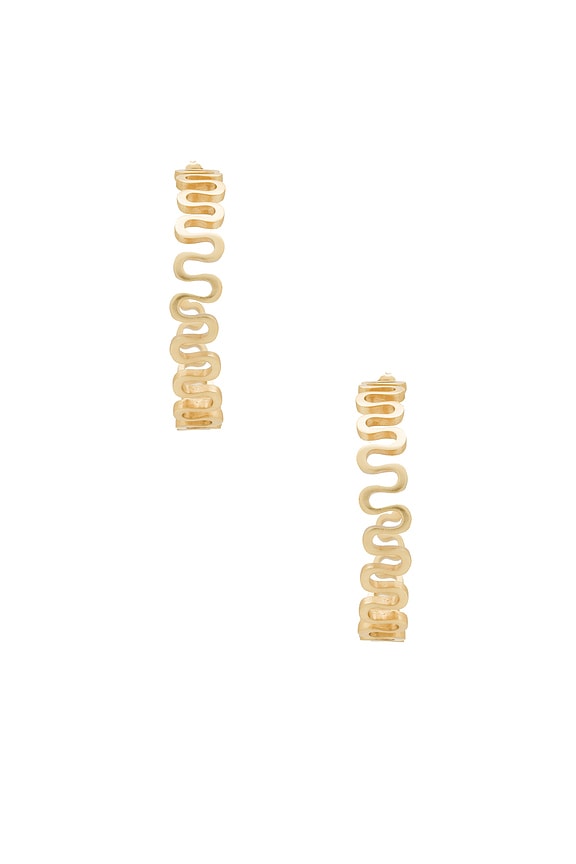 view 1 of 2 PENDIENTES CLARK in Gold