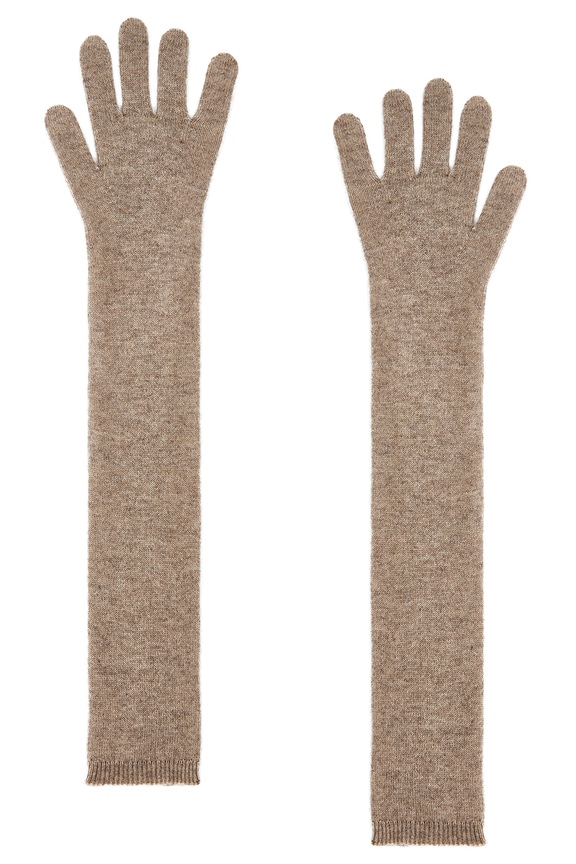view 2 of 2 Mariana Knit Gloves in Taupe