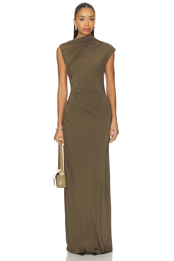view 2 of 3 Auda Gown in Olive