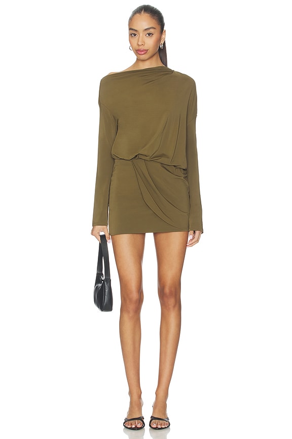 view 1 of 5 Desi Mini Dress in Capers