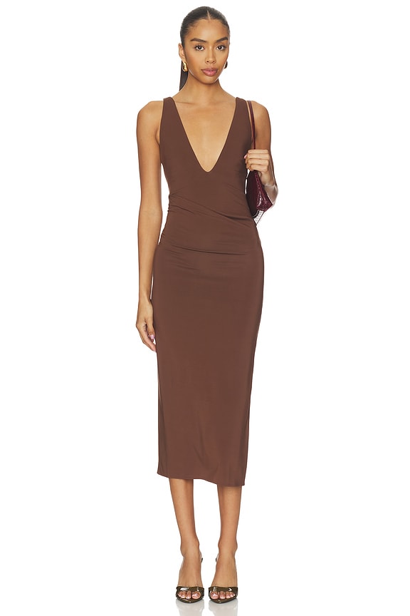 view 1 of 4 VESTIDO PRAVA in Chocolate Brown