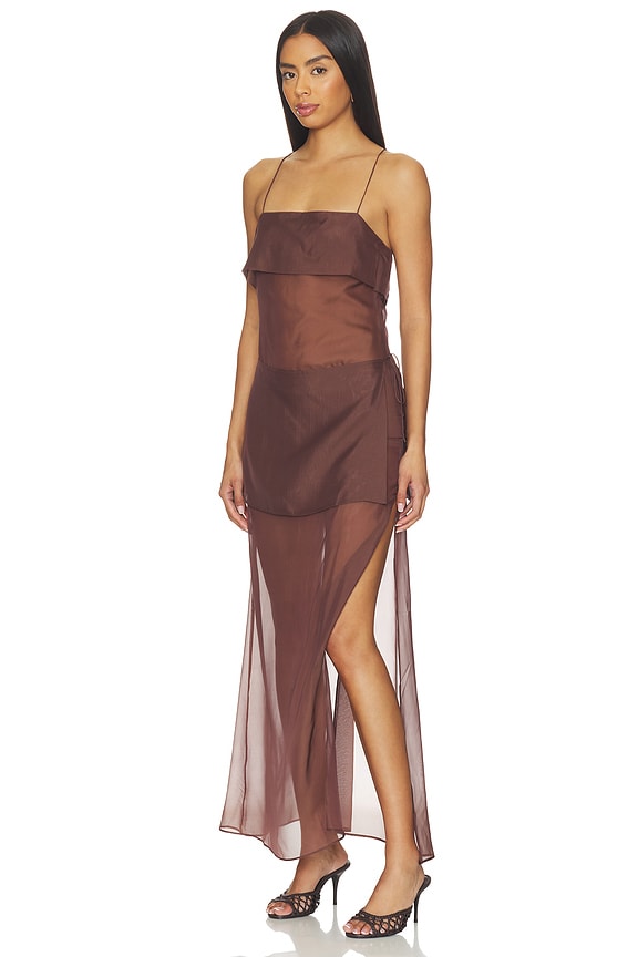 view 2 of 4 Athina Maxi Dress in Chocolate Brown