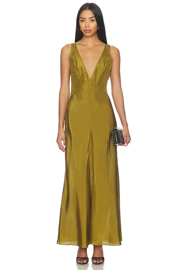 view 1 of 4 Freda Maxi Dress in Olive