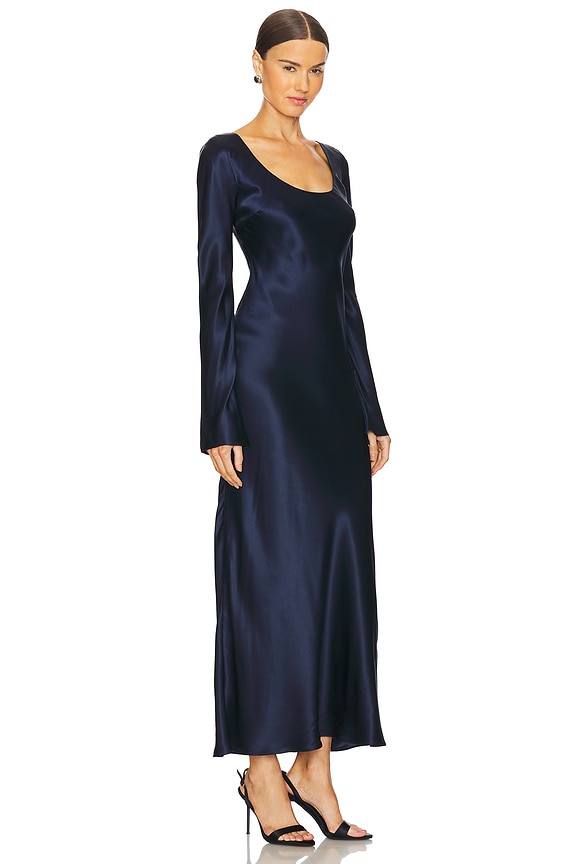 view 2 of 3 Gilad Silk Maxi Dress in Navy