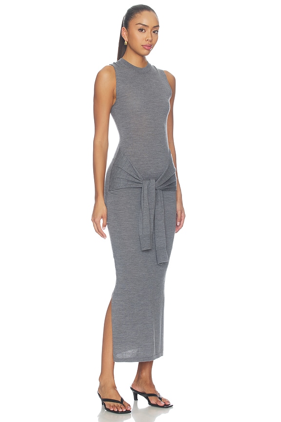 view 2 of 5 Hadyn Wrap Sleeve Dress in Grey