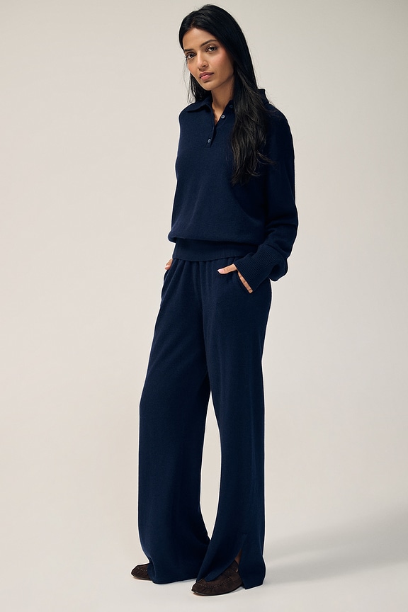 view 2 of 7 Hansen Wool Cashmere Sweater in Navy