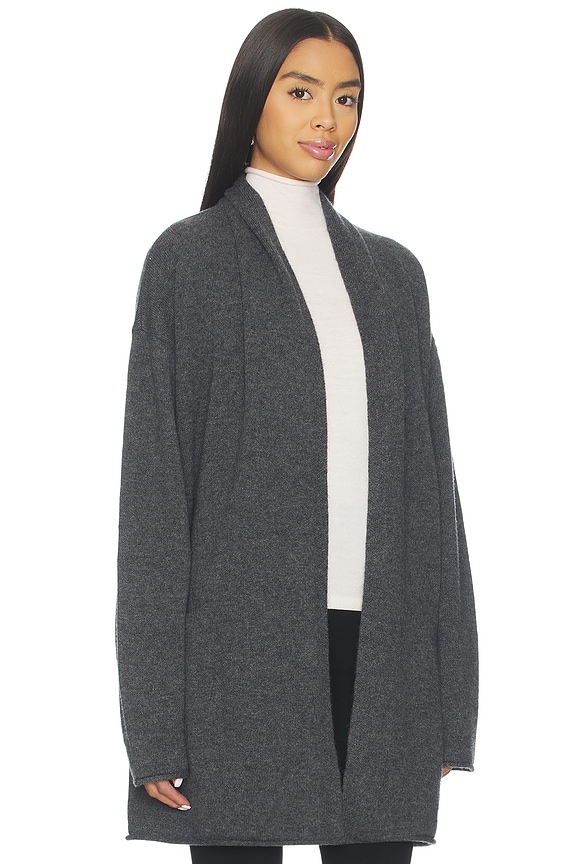 view 2 of 5 Biancka Oversized Core Cardigan in Grey