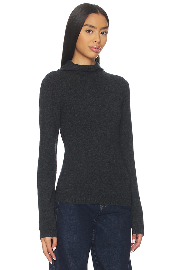 view 2 of 5 Kassi Hooded Long Sleeve in Charcoal