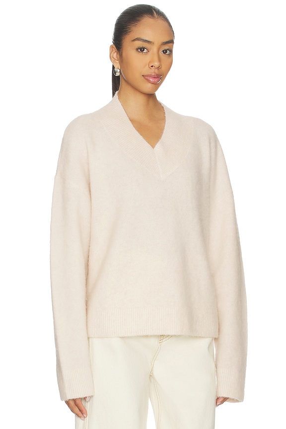 view 2 of 5 Jacquie V-neck Sweater in Ivory