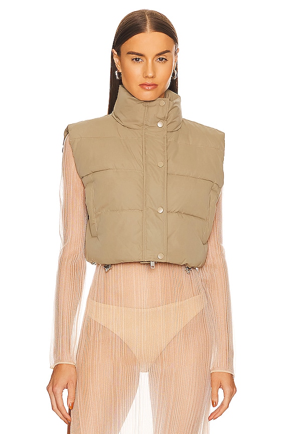 view 2 of 5 AMANDINE PUFFER VEST 조끼 in Gray