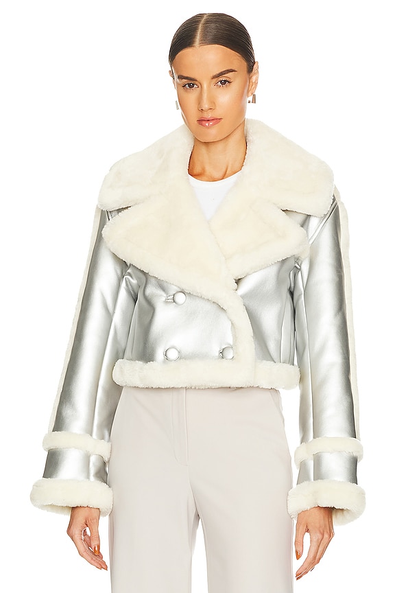 view 2 of 5 Elijah Jacket in Silver & Ivory