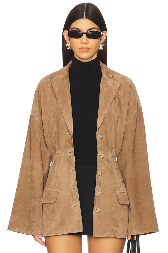 view 2 of 5 Salta Suede Jacket in Tan