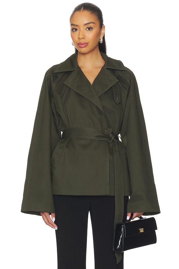 view 2 of 5 Yuna Crop Trench in Hunter Green