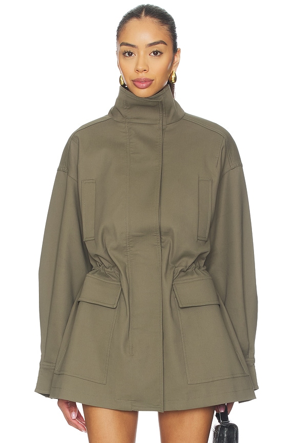 view 2 of 6 Mai Compact Suiting Parka Jacket in Olive