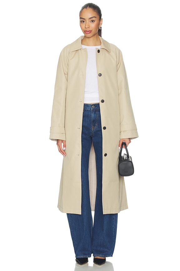 view 1 of 6 x Jasmine Tookes Lena Car Coat in Khaki