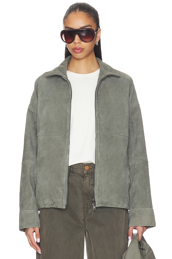 view 1 of 6 CHAQUETA CORI in Dark Moss