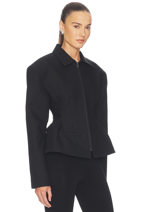 view 2 of 5 Lyza Sculpted Jacket in Black