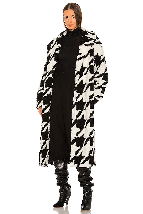 view 2 of 5 Arlo Coat in Black Houndstooth