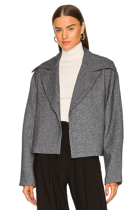 view 2 of 5 Clover Jacket in Black & Blue Multi