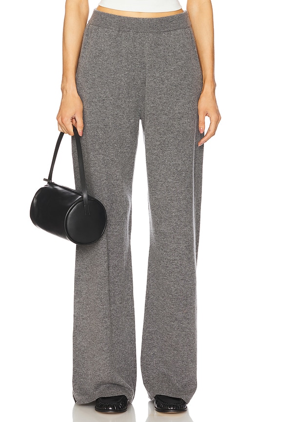 view 1 of 6 Hansen Wool Cashmere Pant in Dark Heather Grey