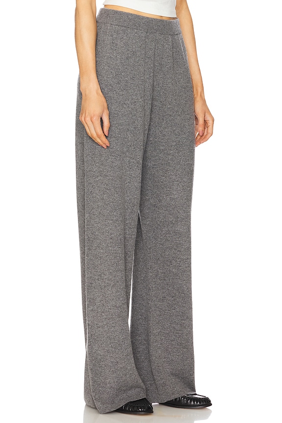 view 2 of 6 Hansen Wool Cashmere Pant in Dark Heather Grey