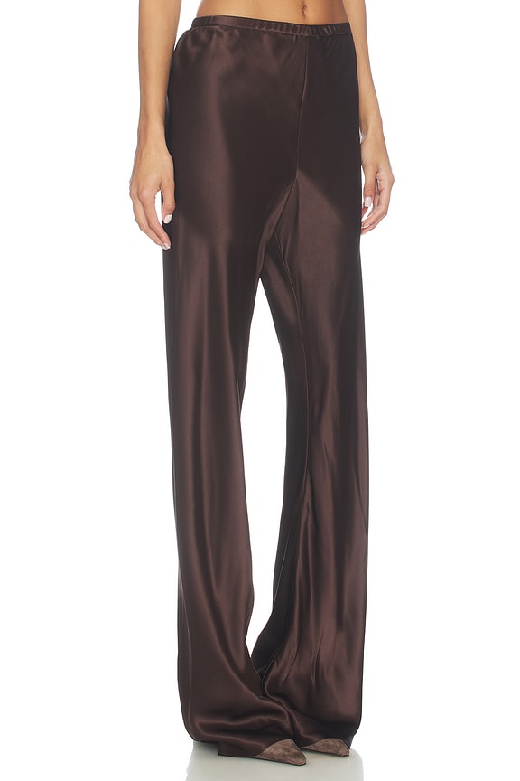view 2 of 6 PANTALON LORETTA in Chocolate Brown